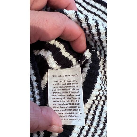Tommy Hilfiger Women's Striped Rib Knit Long Sleeve Sweater Multi-Color Sz Large - Picture 8 of 10
